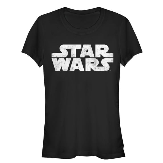 Junior's Star Wars Simple Logo Graphic Tee Black Small