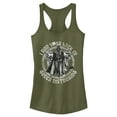 thumbnail image 1 of Junior's Star Wars St. Patrick's Day I Find Your Lack of Green Disturbing  Racerback Tank Top Military Green Small, 1 of 4