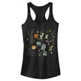 thumbnail image 1 of Junior's Star Wars Starry Character Collection  Racerback Tank Top Black Large, 1 of 4