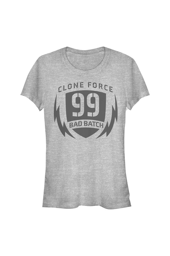 Junior's Star Wars: The Bad Batch Clone Force 99 Logo Graphic Tee Athletic Heather Large
