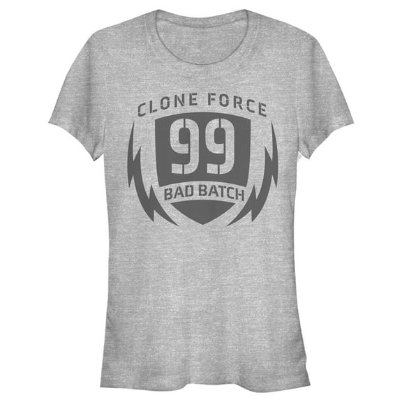 Junior's Star Wars: The Bad Batch Clone Force 99 Logo  Graphic Tee Athletic Heather Medium