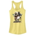 thumbnail image 1 of Junior's Star Wars: The Book of Boba Fett Bantha Ride Boba Racerback Tank Top Banana X Large, 1 of 4