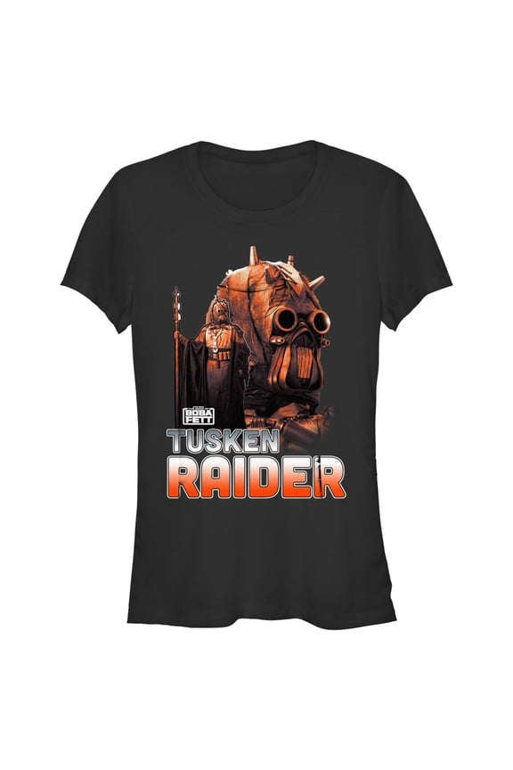 Junior's Star Wars: The Book of Boba Fett Tusken Raider Outlaw Hunter Graphic Tee Black Small