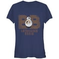 thumbnail image 1 of Junior's Star Wars The Force Awakens BB-8 Astromech Droid Distressed  Graphic Tee Navy Blue Medium, 1 of 2