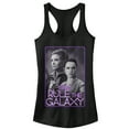 thumbnail image 1 of Junior's Star Wars The Force Awakens Leia and Rey Rule the Galaxy  Racerback Tank Top Black Small, 1 of 4