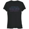thumbnail image 1 of Junior's Star Wars The Force Awakens Starry Logo Graphic Tee Black Large, 1 of 2