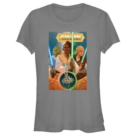 Junior's Star Wars The High Republic Jedi There Is No Fear Team  Graphic Tee Charcoal Small