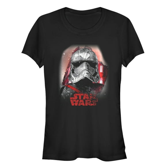 Junior's Star Wars The Last Jedi Captain Phasma Graphic Tee Black Large