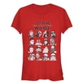 thumbnail image 1 of Junior's Star Wars The Last Jedi Character Page  Graphic Tee Red Large, 1 of 2