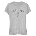 thumbnail image 1 of Junior's Star Wars The Last Jedi Classic Text  Graphic Tee Athletic Heather Small, 1 of 2