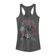 thumbnail image 1 of Junior's Star Wars The Last Jedi Group Shot  Racerback Tank Top Charcoal X Small, 1 of 3