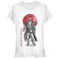 thumbnail image 1 of Junior's Star Wars: The Mandalorian Greef Karga Watercolor Portrait Graphic Tee White Small, 1 of 3