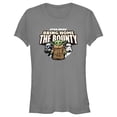 thumbnail image 1 of Junior's Star Wars: The Mandalorian Grogu and Company Graphic Tee Charcoal Small, 1 of 3