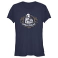 thumbnail image 1 of Junior's Star Wars: The Mandalorian Grogu and Din Djarin Dadalorian Banner Sketch  Graphic Tee Navy Blue X Large, 1 of 3