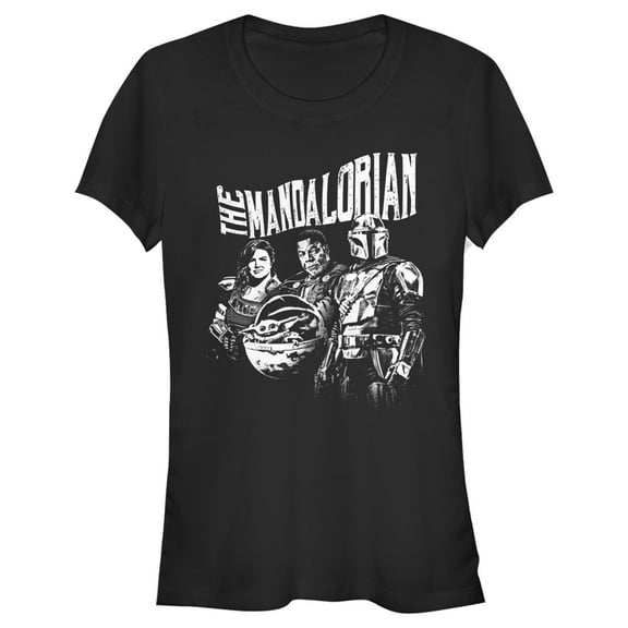 Junior's Star Wars: The Mandalorian Guild on Assignment  Graphic Tee Black Small