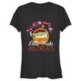 thumbnail image 1 of Junior's Star Wars: The Mandalorian Halloween Grogu Big Treats Graphic Tee Black Medium, 1 of 3