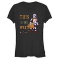thumbnail image 1 of Junior's Star Wars: The Mandalorian Halloween This is the Way Treats  Graphic Tee Black Medium, 1 of 3