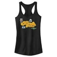 thumbnail image 1 of Junior's Star Wars: The Mandalorian May the Fourth Be With You Character Icons Racerback Tank Top Black X Small, 1 of 5