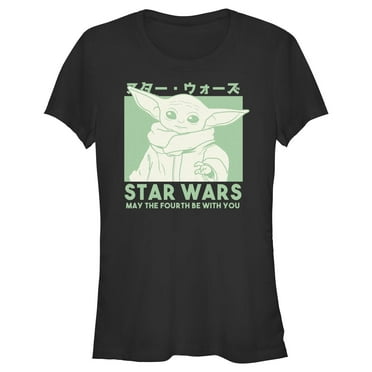 Junior's Star Wars: The Mandalorian May the Fourth Grogu  Graphic T-Shirt