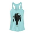 thumbnail image 1 of Junior's Star Wars: The Mandalorian Metallic Helmet Racerback Tank Top Cancun Small, 1 of 3