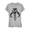 thumbnail image 1 of Junior's Star Wars: The Mandalorian Mythosaur Skull Logo  Graphic Tee Athletic Heather Medium, 1 of 2
