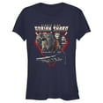 thumbnail image 1 of Junior's Star Wars: The Mandalorian Pirate King Gorian Shard  Graphic Tee Navy Blue Medium, 1 of 3