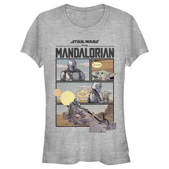 Junior's Star Wars: The Mandalorian Rescue The Child Graphic Tee Athletic Heather 2X Large