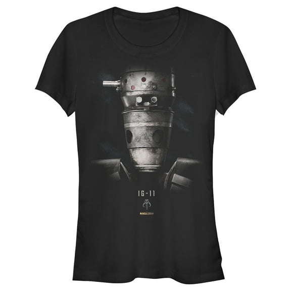 Junior's Star Wars: The Mandalorian Rusty IG-11 Droid  Graphic Tee Black Medium