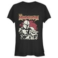 thumbnail image 1 of Junior's Star Wars: The Mandalorian Strong Attachment Graphic Tee Black Large, 1 of 3