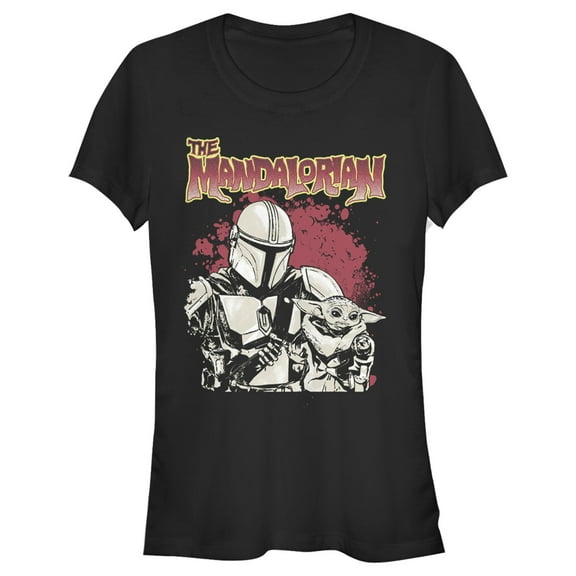Junior's Star Wars: The Mandalorian Strong Attachment Graphic Tee Black Large