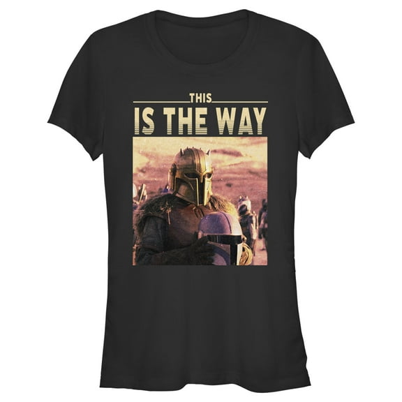 Junior's Star Wars: The Mandalorian The Armorer Time for a Fight  Graphic Tee Black Large