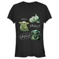 thumbnail image 1 of Junior's Star Wars: The Mandalorian The Child Grogu  Graphic Tee Black Large, 1 of 3