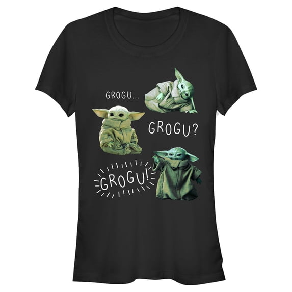 Junior's Star Wars: The Mandalorian The Child Grogu Graphic Tee Black Medium