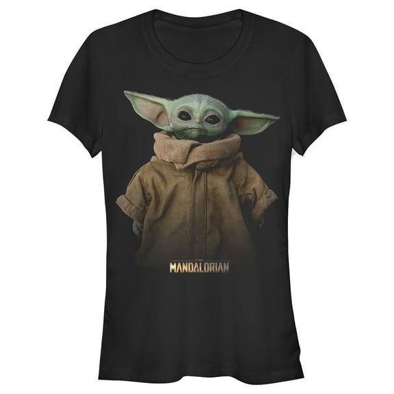 Junior's Star Wars: The Mandalorian The Child Jacket Graphic Tee Black 2X Large