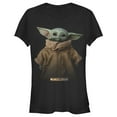 thumbnail image 1 of Junior's Star Wars: The Mandalorian The Child Jacket Graphic Tee Black Large, 1 of 2