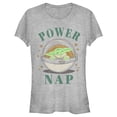 thumbnail image 1 of Junior's Star Wars: The Mandalorian The Child Power Nap Bassinet  Graphic Tee Athletic Heather Medium, 1 of 2
