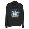 thumbnail image 1 of Junior's Star Wars: The Mandalorian The Child Strong is the Cuteness Cowl Neck Sweatshirt Black Small, 1 of 3