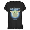 thumbnail image 1 of Junior's Star Wars: The Mandalorian The Child The Bounty Fuzzy Halo  Graphic Tee Black X Large, 1 of 2