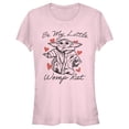 thumbnail image 1 of Junior's Star Wars: The Mandalorian Valentine's Day The Child Be My Womp Rat  Graphic Tee Light Pink Medium, 1 of 3