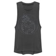 thumbnail image 1 of Junior's Star Wars: The Rise of Skywalker BB-8 Starry Constellation Festival Muscle Graphic Tee Charcoal X Small, 1 of 3