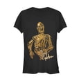 thumbnail image 1 of Junior's Star Wars: The Rise of Skywalker C-3PO Stay Golden  Graphic Tee Black Small, 1 of 2