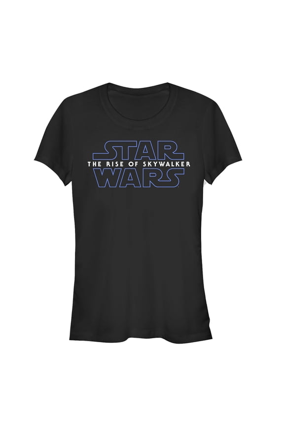 Junior's Star Wars: The Rise of Skywalker Classic Logo Graphic Tee Black Large