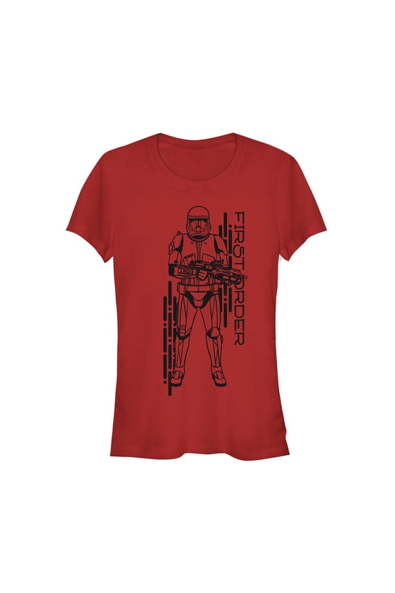 Junior's Star Wars: The Rise of Skywalker First Order Sith Trooper Graphic Tee Red Small