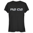 thumbnail image 1 of Junior's Star Wars: The Rise of Skywalker R2-D2 Text  Graphic Tee Black Large, 1 of 2
