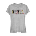 thumbnail image 1 of Junior's Star Wars: The Rise of Skywalker Rebel Text  Graphic Tee Athletic Heather X Large, 1 of 2