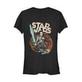 thumbnail image 1 of Junior's Star Wars: The Rise of Skywalker Rey Retro Swirl  Graphic Tee Black 2X Large, 1 of 2