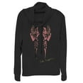 thumbnail image 1 of Junior's Star Wars: The Rise of Skywalker Sith Trooper Inkblot Cowl Neck Sweatshirt Black Large, 1 of 3