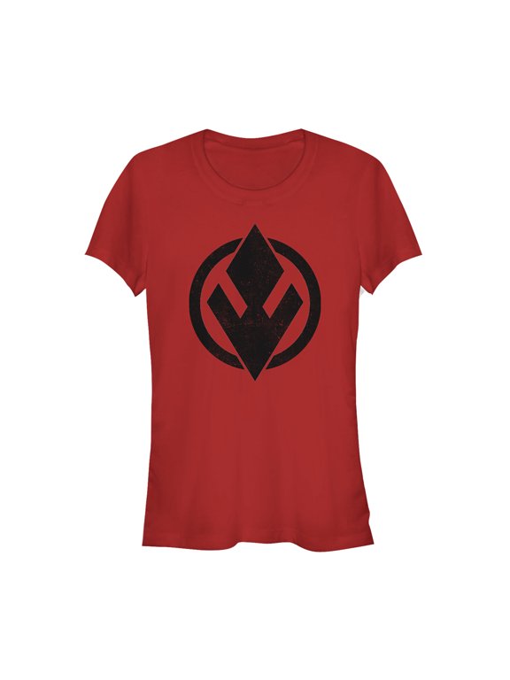 Junior's Star Wars: The Rise of Skywalker Sith Trooper Logo Graphic Tee Red Medium