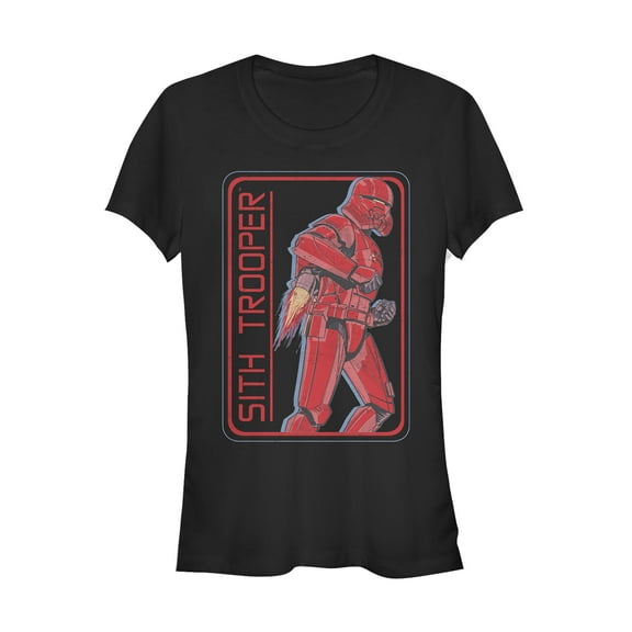Junior's Star Wars: The Rise of Skywalker Sith Trooper Rocket  Graphic Tee Black 2X Large