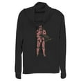 thumbnail image 1 of Junior's Star Wars: The Rise of Skywalker Sith Trooper Villain  Cowl Neck Sweatshirt Black 3X Large, 1 of 3